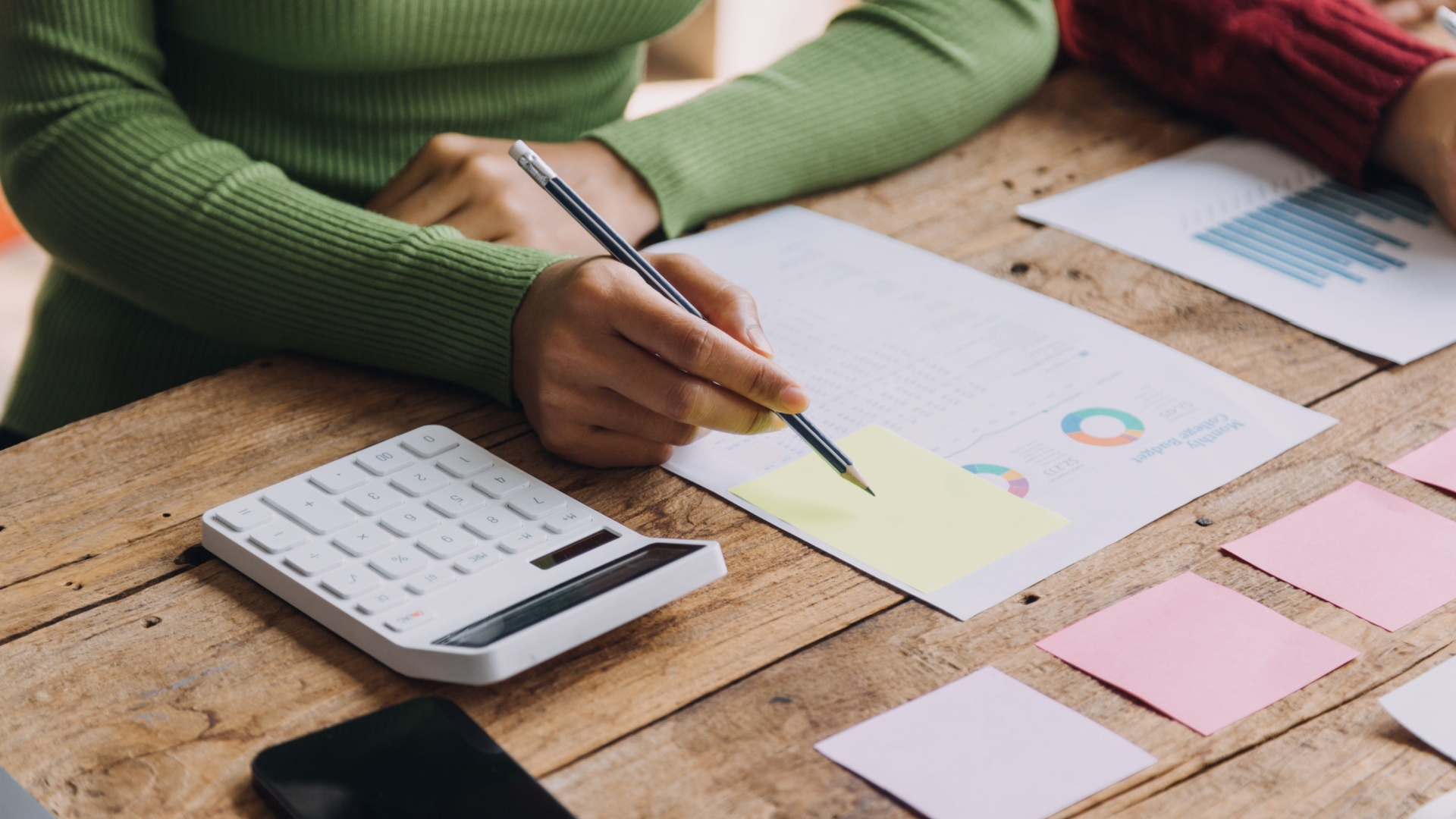 Accountants advising clients