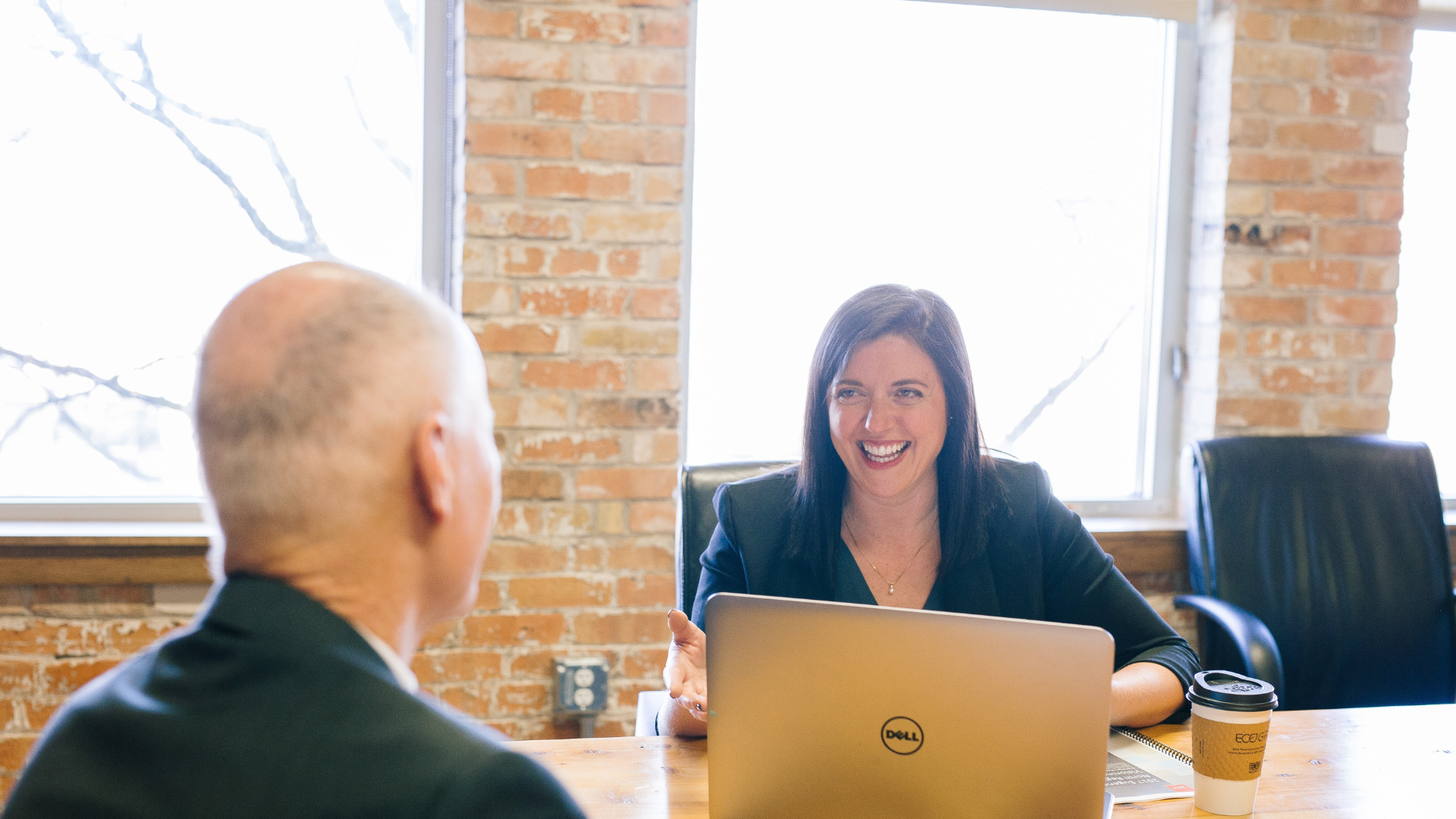 an accountant is having a client meeting in the meeting room
